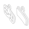 Image de Avid Paire de patins de frein organique/acier pour Code 2011 10,16 x 6,35 x 1,90 cm, Noir
