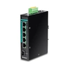 Image de Trendnet TI-PG541i Géré L2+ Gigabit Ethernet (10/100/1000) Connexion Ethernet, supportant l'alimentation via ce port (PoE) Noir TI-PG541I