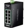 Image de TRENDnet TI-PGLC80 Mini switch Rail DIN PoE+ Gigabit industriel à 8 ports