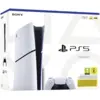 Image de Sony Console PlayStation 5 Slim Standard avec Manette PS5 sans fil Dualsense - Blanc - Version EU