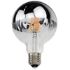 Image de Ampoule LED E27 Filament 4W G95 Reflet Argent - Blanc Chaud 2300K - 3500K