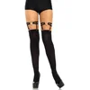 Image de Leg Avenue 2332 Jarretière Porte-Jarretelles à Double Bandes Ornée D'Un Coeur en Métal Noir Tu Eur 34-38