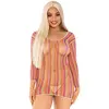 Image de Leg Avenue Mini Robe en Résille Zig Zag aux Couleurs Arc-en-Ciel 1 Unité