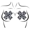 Image de Leg Avenue - X Factor Nipple jewels sticker, Taille Unique (Le Noir)