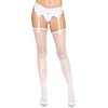 Image de Leg Avenue Daisy dot fishnet stockings, One Size(White)