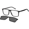 Image de Tommy Hilfiger lunettes, modèle TH 2086, couleur MATTE noir gris, verre 56 mm, pont 15 mm