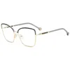 Image de CAROLINA HERRERA Her 0234 Lunettes de Soleil, Noir/doré pailleté, 56 Femme