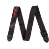 Image de Fender Sangle de Guitare, Tissu en Polyester avec Logo Rouge, Réglable 33 -53 , Noir