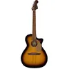 Image de Fender Newporter Player Guitare acoustique, touche en noyer, plaque de protection dorée, Sunburst