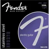 Image de Fender Stainless 350's Guitar Strings, Stainless Steel, Ball End, 350L Gauges .009-.042, (6)