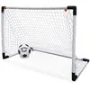 Image de MONDO Toys - Cage de Foot - Set 1 Mini Cage de Foot Enfants - Ballon Mini Ball Inclus - Couleur Blanc Noir - 18017