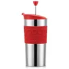 Image de Bodum 11067-04 TRAVEL PRESS Mug à piston isotherme en inox double paroi, couvercle à clapet, 0.35 l