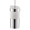 Image de Bodum Cafetière à isolation sous vide en acier inoxydable blanc crème - 0,35 L