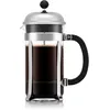 Image de Bodum French Press Chambord - 1L / 8 Tasses Argent Cafetière - Verre Résistant & Filtre Inox - Sans BPA Passe au Lave-Vaisselle - Fabriquée au Portugal