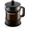 Image de Bodum Kenya Cafetière à Piston - 500ml / 4 Tasses - Cafetière Manuelle en Verre Borosilicate et Inox - Passe au Lave-Vaisselle - Fabriquée au Portugal
