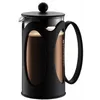 Image de Bodum Kenya Cafetière à Piston - 1L / 8 Tasses - Cafetière Manuelle en Verre Borosilicate et Inox - Passe au Lave-Vaisselle - Fabriquée au Portugal