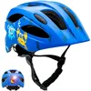 Image de Crazy Safety Casque vélo Enfant Cool océan | Casque vélo Enfants 6 à 12 Ans pour vélo, Skateboard, Rollers | Feu arrière Rechargeable par USB | Casque vélo Ajustable de 54 à 58 cm (Bleu)