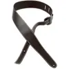 Image de MARTIN Sangle pour guitare en cuir marron, slim, Logo Martin en relief, largeur: 2,25" (A0045)