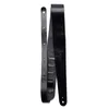 Image de Martin Sangle cuir style vintage noire, largeur 5 cm, logo en relief (A0064)