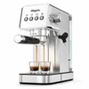 Image de Ollygrin Machine à Expresso Automatique 20 Bars Professionnelle avec Buse Vapeur, Réservoir d'Eau Amovible et Bac à Grains, pour Café Maison