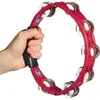 Image de Latin Percussion, Tambourin Cyclops modèle à main, Cymbalettes acier, Rouge LP151