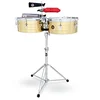 Image de Latin Percussion, Timbales Tito Puente Solid Brass, 14" et 15", LP257-B