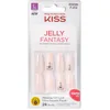 Image de KISS Jelly Fantasy Faux ongles longs en forme de cercueil Rose pailleté