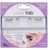 Image de KISS imPRESS Press-On Falsies Easy Tab Authentic Natural Paire de cils auto-adhésifs Noir 5 mm à 7 mm et 1 paire de demi-cils extérieurs de 7 à 9 mm avec tablettes Easy Tabs