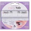 Image de KISS imPRESS Press-On Falsies Easy Tab Classy Natural Paire de cils auto-adhésifs Noir 6 mm à 7 mm et 1 paire de demi-cils extérieurs de 6 à 10 mm avec tablettes Easy Tabs