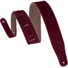 Image de Levy's Sangles pour guitares et basses Sangle daim, surpiquÈe Burgundy