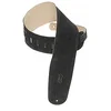 Image de Levy's Leathers MS4-BLK Sangle en daim pour basse Noir