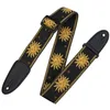 Image de Levy's Sangle guitare en polyester/vinyle Jacquard Sun Noir