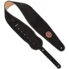 Image de Levy's MSS3-4-BLK Sangle de Guitare 4" Suede Leather & Backing Decorative Piping - Black