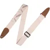 Image de Levy's Leathers MC8U-007 Sangle de guitare en coton avec imprimé décoratif et extrémités en daim Tri-Glide réglable jusqu'à 165 cm