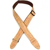 Image de Levy's MX8-NAT Sangle de Guitare Natural Cork on Tan Cotton Webbing Cork Ends 2" - Natural