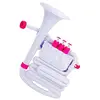 Image de Nuvo jHorn en blanc avec bordure rose.