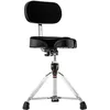 Image de Gibraltar tabouret pour batterie, tabouret de batterie 9000 Series Moto Saddle avec Backrest Pro Series, 9608MB (diamètre : 42cm, base à deux montants, pieds en caoutchouc 'Super Foot')