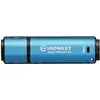 Image de Kingston IronKey Vault Privacy 50 Series Clé USB au détail 16 GB noir/bleu IKVP50/16GB USB 3.1 (Gen 1)