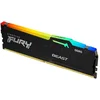 Image de Kingston FURY Beast Noir RGB 64Go (4x16Go) 6000MT/s DDR5 CL40 DIMM Mémoire pour PC de Gamer Kit de 4 Intel XMP - KF560C40BBAK4-64
