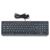 Image de Contour Clavier d'équilibre | Clavier Filaire | Disposition QWERTZ | Clavier d'ordinateur Super Plat | Pavé numérique + Touches multimédias | pour la Maison et Le Travail | pour Windows et Mac