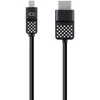 Image de Belkin F2CD080bt06 Mini Display Port to HDMI Cable, 6 feet (1.8 m), 4K (Compatible for Macbook Air, Macbook Pro and Other Mini-DP Enabled Devices)   Black