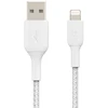 Image de BELKIN Câble Lightning tressé USB-A 2 m - Blanc
