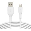 Image de Belkin Câble Lightning (câble Boost Charge Lightning vers USB pour iPhone, iPad, AirPods, câble de recharge certifié MFi pour iPhone, Blanc, 1 m, pack de 2)