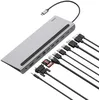 Image de Belkin Station d'accueil USB-C multiport 11-en-1 (Hub USB-C avec 4K HDMI, DP, VGA, USB-C PD Pass-Through 100 W, 3 USB-A, Gigabit Ethernet, SD, MicroSD et 3,5 mm pour MacBook* Pro, Air, iPad XPS, etc)