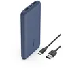 Image de Belkin batería externa portátil de 10000mAh, cargador externo USB-C con 1 puerto USB-C y 2 puertos USB-A, power bank de 15 W, batería portátil para iPhone, Galaxy, Pixel, AirPods, iPad y otros - Bleu