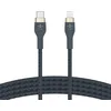 Image de Belkin Câble à gaine tressée USB-C vers Lightning BoostCharge Pro Flex (1 m), certifié MFi (20 W), recharge Power Delivery pour iPhone 13, 12, 11, Pro, Max, mini, SE, iPad, etc. (bleu)