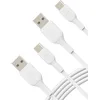 Image de Belkin BoostCharge Câble USB-C, Câble Recharge USB-C vers USB-A, Blanc, Pack de 2, Compatible iPhone 16/15, Samsung Galaxy S24/S23, iPad, Pixel, 1m