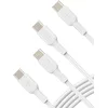 Image de 1x2 Belkin USB-C/USB-C 2.0 PVC 1m, conf.2pz.bia.CAB003bt1MWH2PK