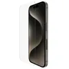 Image de Belkin Protection d'écran antimicrobienne ScreenForce TemperedGlass pour iPhone 15 Pro, verre trempé, protection fine, transparente, antirayure, support Easy Align pour pose sans bulle d'air