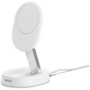 Image de Belkin BOOST CHARGE Pro Qi2 Chargeur sans fil magnétique et pliable à induction 15 W compatible MagSafe pour iPhone 16/15/14 et AirPods, adaptateur secteur 20 W inclus - Blanc